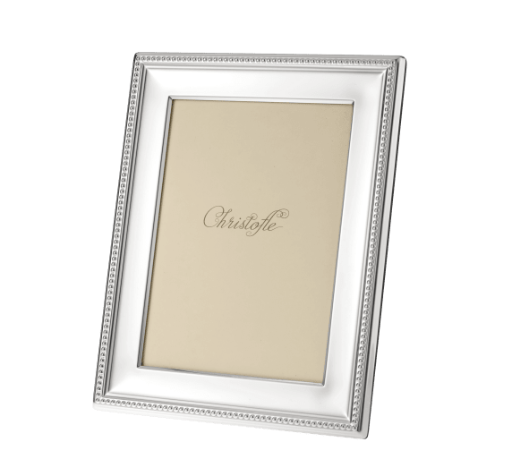 Silver plated Perles picture frame - for 10x15 cm photos